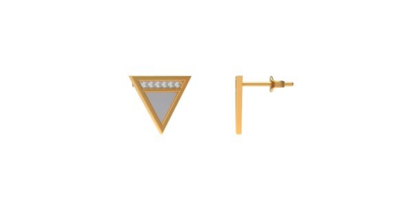 Funky Triangle Earrings - Image 2