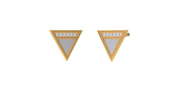 Funky Triangle Earrings - Image 3